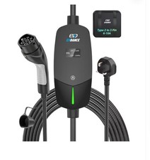 EV Charging Cable 10M 3 Pin UK Plug to Type 2 Charger – Black