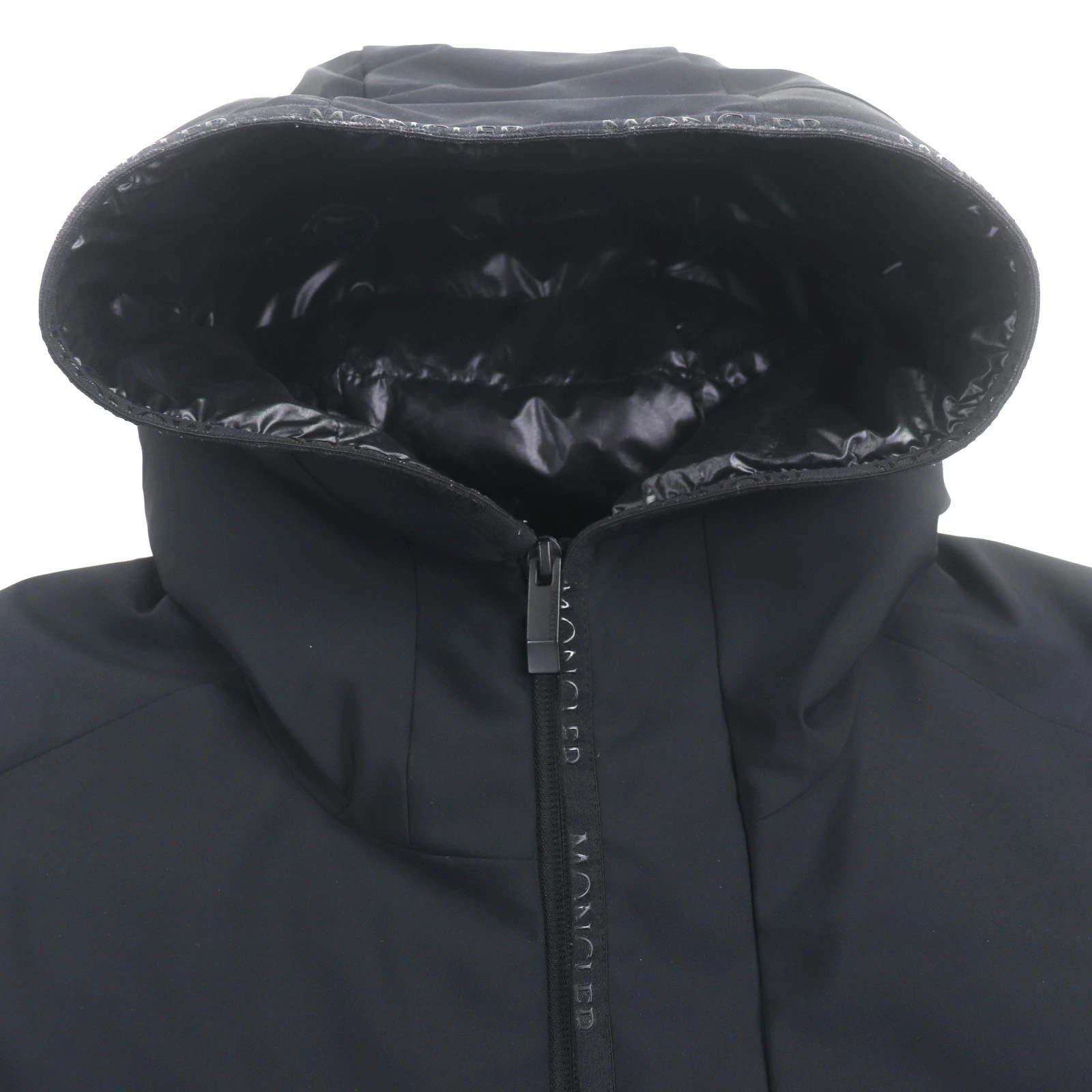 MONCLER Men's Hooded Down Vest Allier Double Zip-Up Black Size 4 thumbnail 2