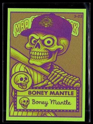 Mad Scientist 40K GPK Parody 3-22 NEON GREEN CHASE #'d 1/3 Boney Mickey Mantle