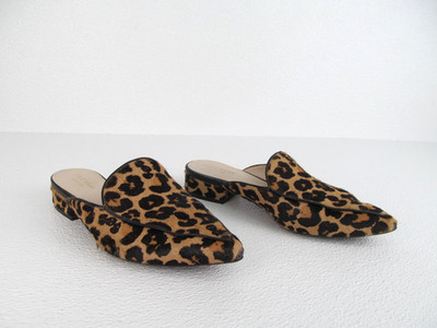 Cole Haan Piper Mule Leopard Ocelot Haircalf Pointed Toe Women's Size 6B