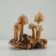 Holzpilze, Fliegenpilze aus Holz Schnitzarbeit Deko Pilz, Pilze Unikat, Walddeko