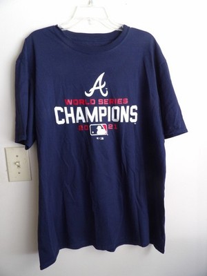 Atlanta Braves 2021 World Series Champions Mens MLB Fanatics T-Shirt XL
