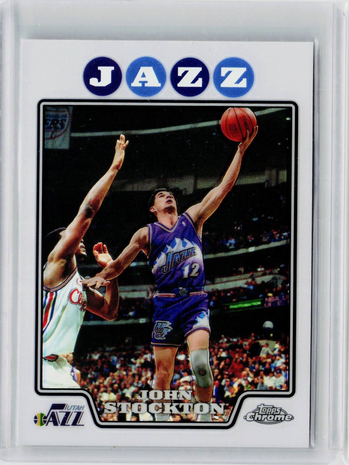2008-09 TOPPS CHROME REFRACTOR #166 - JOHN STOCKTON (1)
