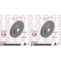 2X Zimmermann Sport Bremsscheiben 300Mm Gelocht Vorne Passend FüR Chevrolet Trax