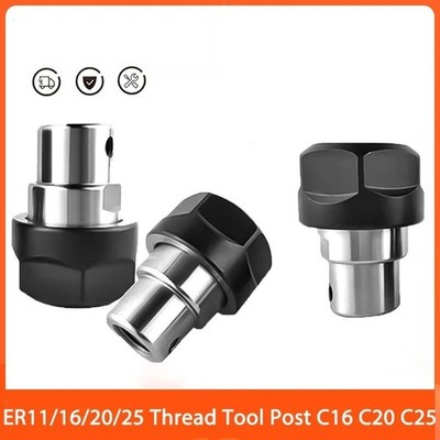 ER11 ER16 ER20 ER25 C16 C20 C25 Thread Chuck Motor Spindle Tool Holder 46mm CNC