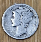 1927 P Mercury Dime 90% Silver coin