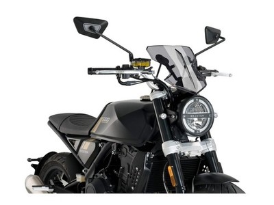 Puig Flanker Screen Windshield Dark Smoke for Brixton Crossfire 500 X (20-25)