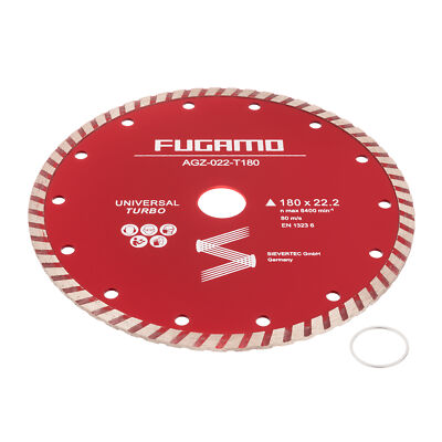 Diamanttrennscheibe 180 mm 22,23mm Turbo Universal für Beton Stein Granit Marmor