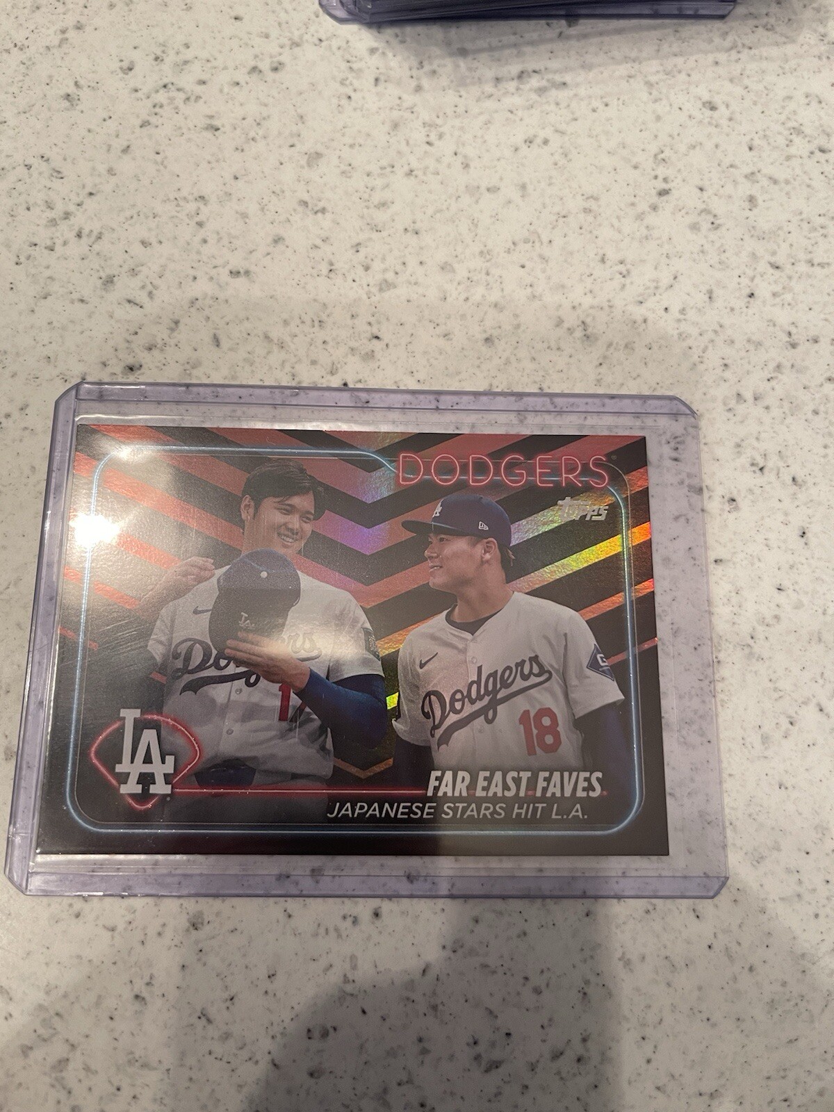 2024 Topps Update Far East Faves Ohtani Yamamoto Holiday Parallel Dodgers