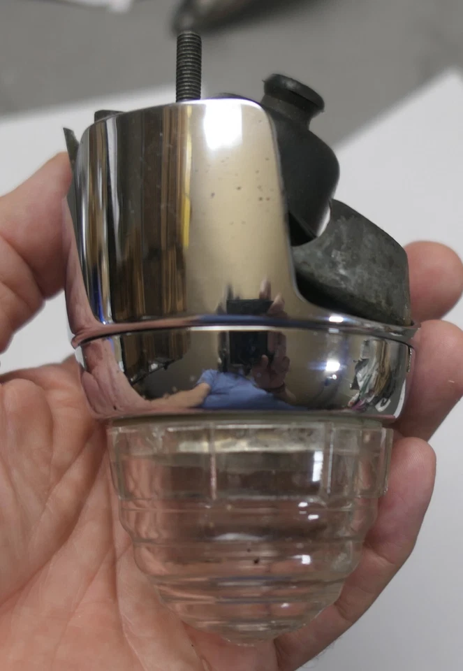 Conjunto de señal de giro delantera transparente lado pasajero Porsche 356B 356C SWF K13306 Foto 2 de 4