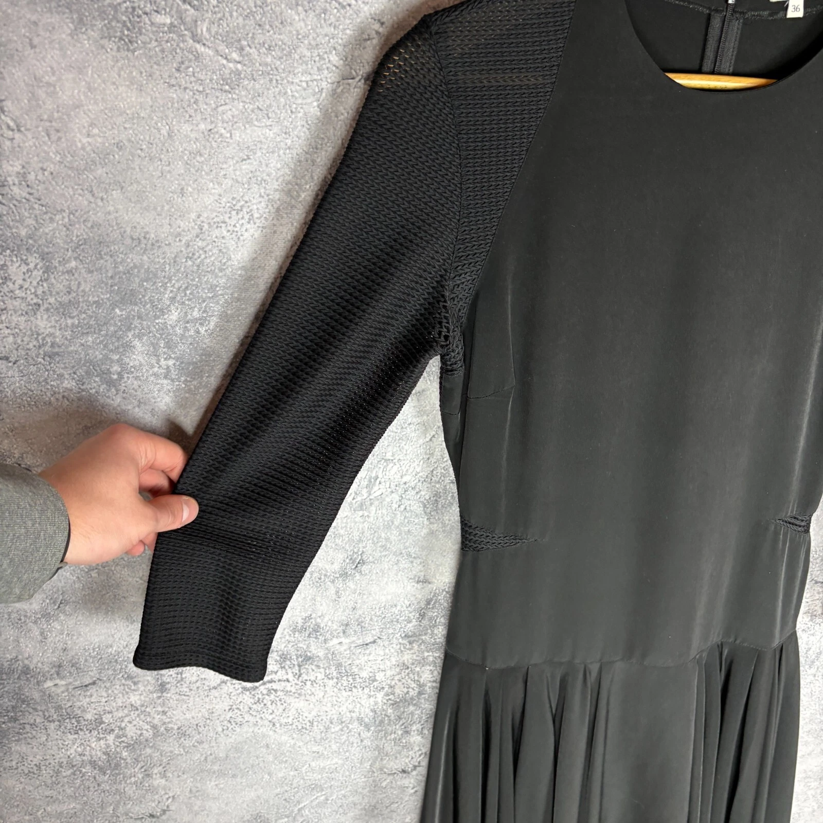 Abito donna Kenzo manica lunga nero taglia 36