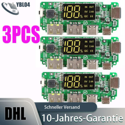 18650 Lithium Batterie Laderegler Dual USB 5V 2.4A Mobilmodul Ladegerät-Board