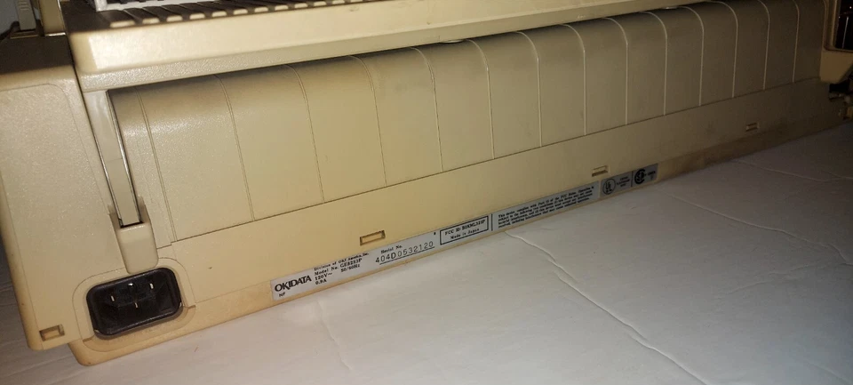 Okidata Microline GE8253P wide format 9-Pin Impact Dot Matrix Printer Tested Vtg - Image 2 of 4