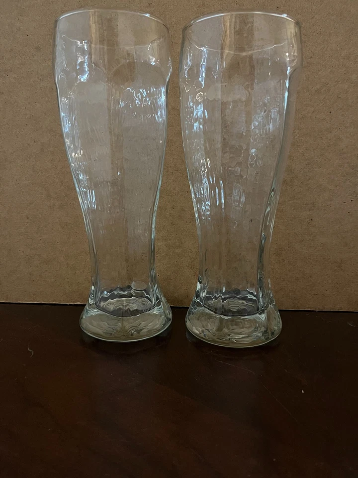 Vasos de cerveza gigantes Libbey Chivalry diseño de vidrio martillado 4 piezas 22 OZ 9" X 3.25" Foto 2 de 4