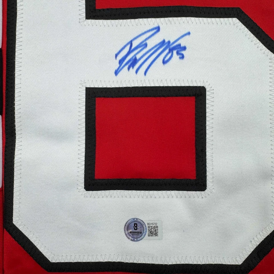 Autographed/Signed Jesper Bratt New Jersey Red Hockey Jersey Beckett BAS COA - Image 3 of 4