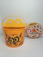 McDonald's Halloween Boo Bucket Pail With Stickers Happy Meal 2024