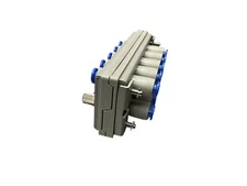 1PC KDM10-06 MULTI-CONNECTOR RECT PLUG SIDE, 10 STAT FOR 6MM TUBE