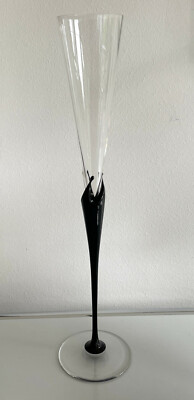 Rosenthal SEKTGLAS Schwarze KRONE 35 cm Nanny Still McKinney Champagne
