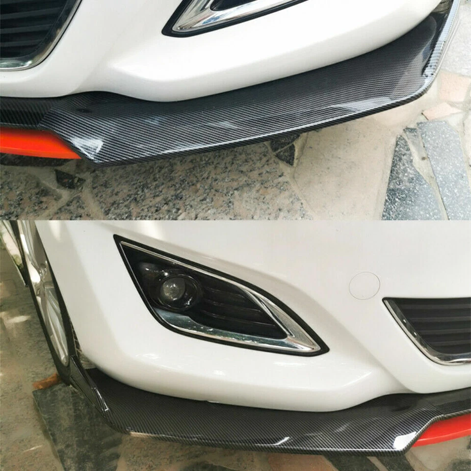 Front Bumper Lip Splitter Spoiler Chin For Chevy 00-07 Monte Carlo SS Carbon F+ - Image 4 of 4