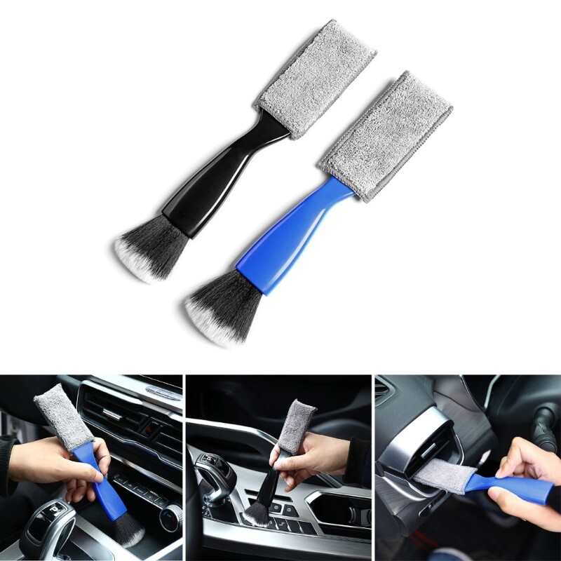Auto Interior Cleaning Duster Brush Clean Brush Apply to Car Air-Vents Dashboard