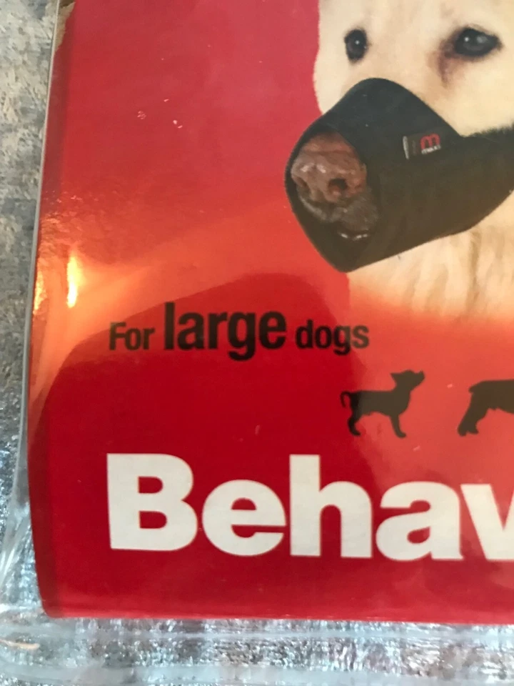 Nuevo bozal de nailon canino MIKKI BehaveRite 'I Won't Bite' talla 3XL para perros grandes Foto 3 de 3