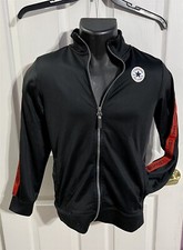 Converse All Star Chuck Taylor Size L Jacket Track Full Zip Logo Pockets