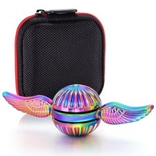 Fidget Spinner Sphère Métal Massif Irisé Sensoriel Main Doigt Spinning Jouet...
