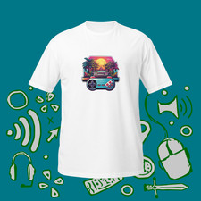 Retro Controller Unisex T-Shirt For Video Game Fans, Gaming Shirt, Gamer Gift