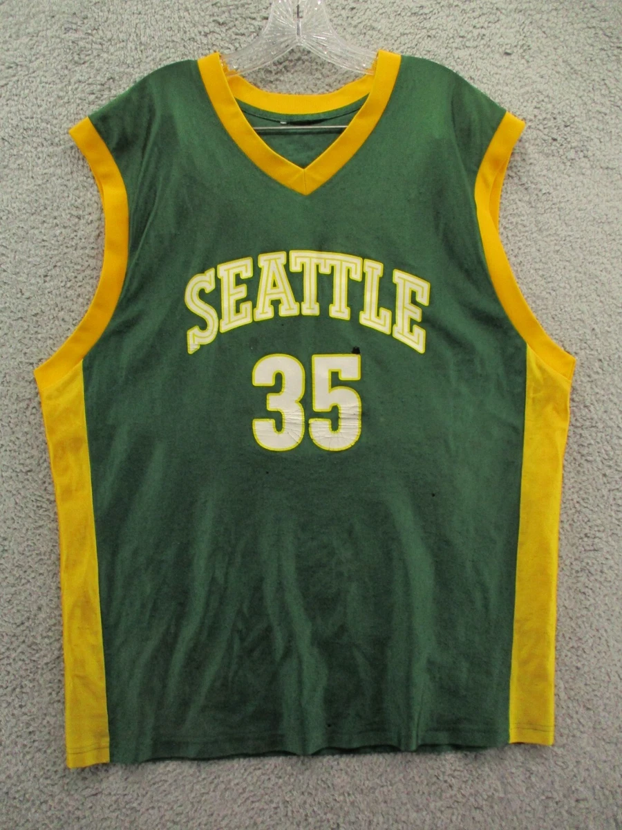 Kevin durant top yellow sonics jersey