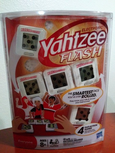 Hasbro Yahtzee Flash Electronic BRANDNEU VERSIEGELT!! 4 Spiele 8+ Alter, 1+ Spieler - Bild 3 von 4
