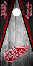 SINGLE Detroit Red Wings Cornhole Wrap Skin Game Board Decal Vintage Vinyl DT82