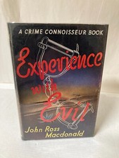 A Book, Experience With Evil by John Ross Macdonald First UK Edition 1954 (B)