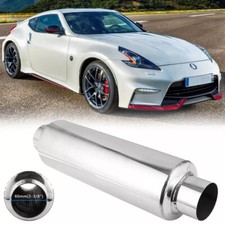 3" Inlet/Outlet Exhaust Resonator Stainless 16" Muffler For Nissan 370Z 350Z