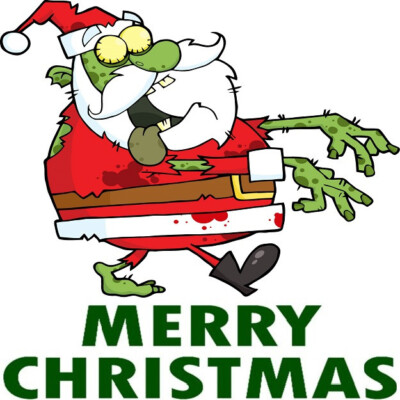 30 Custom Merry Christmas Santa Zombie Personalized Address Labels | eBay