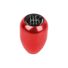 Universal 6 Speed Carbon Fiber Aluminum Red Manual Gear Stick Shift Knob Shifter Universal 6 Speed Carbon Fiber Aluminum Red Manual Gear Stick Shift Knob Shifter