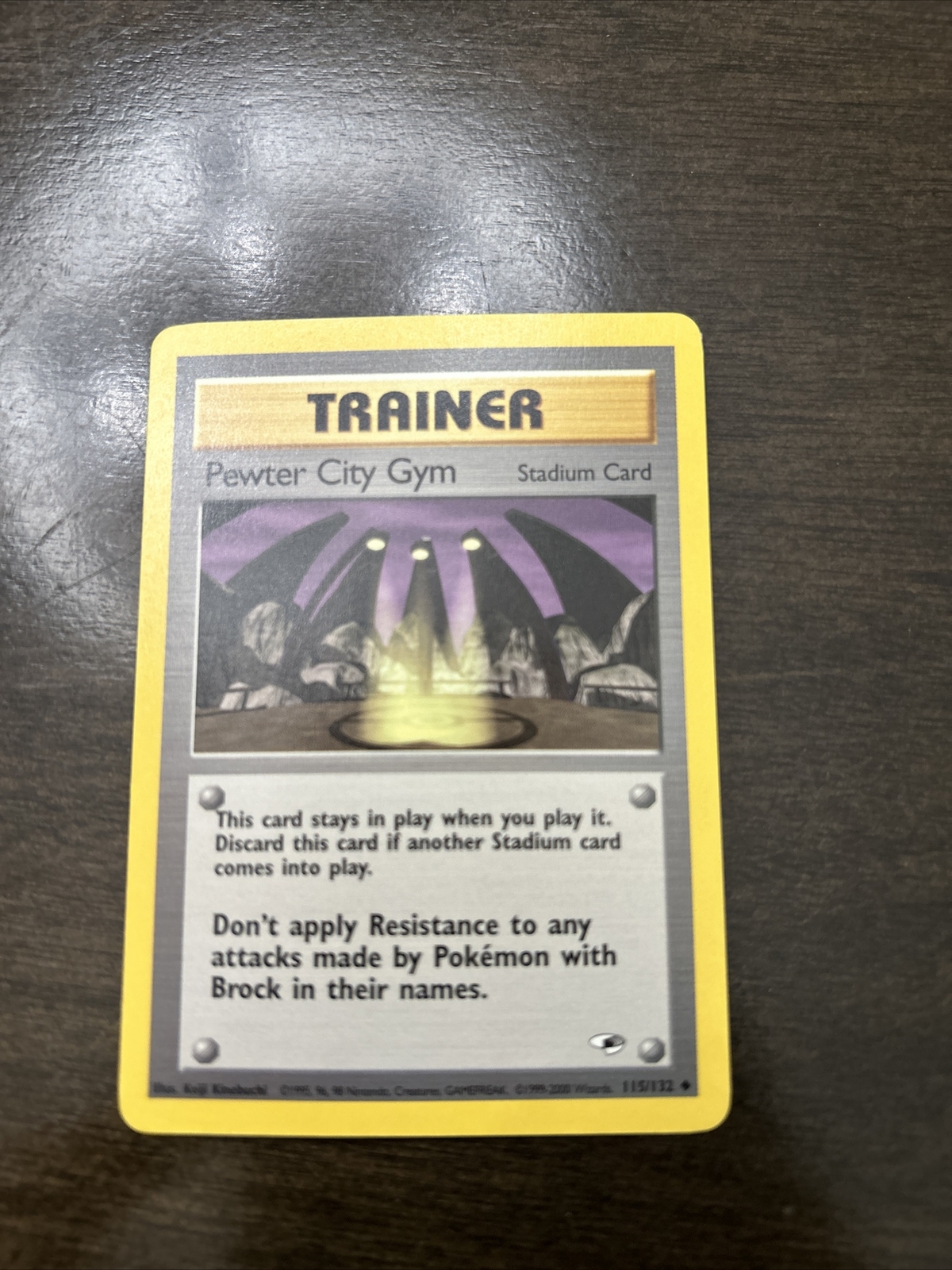 Pewter City Gym 115/132 Gym Heroes Trainer WOTC Pokemon Pokémon