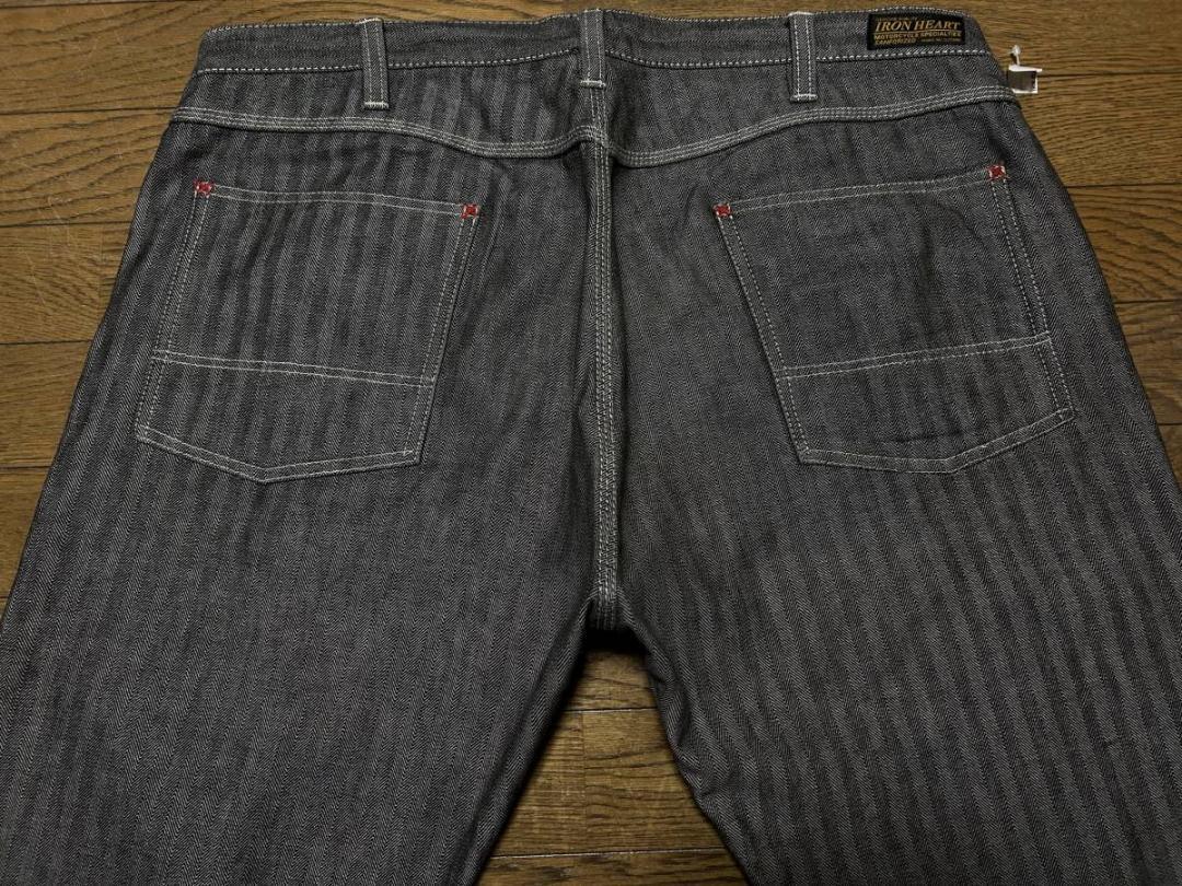 Iron Heart Double Knee Herringbone Work Pants W52cm/L… Gem