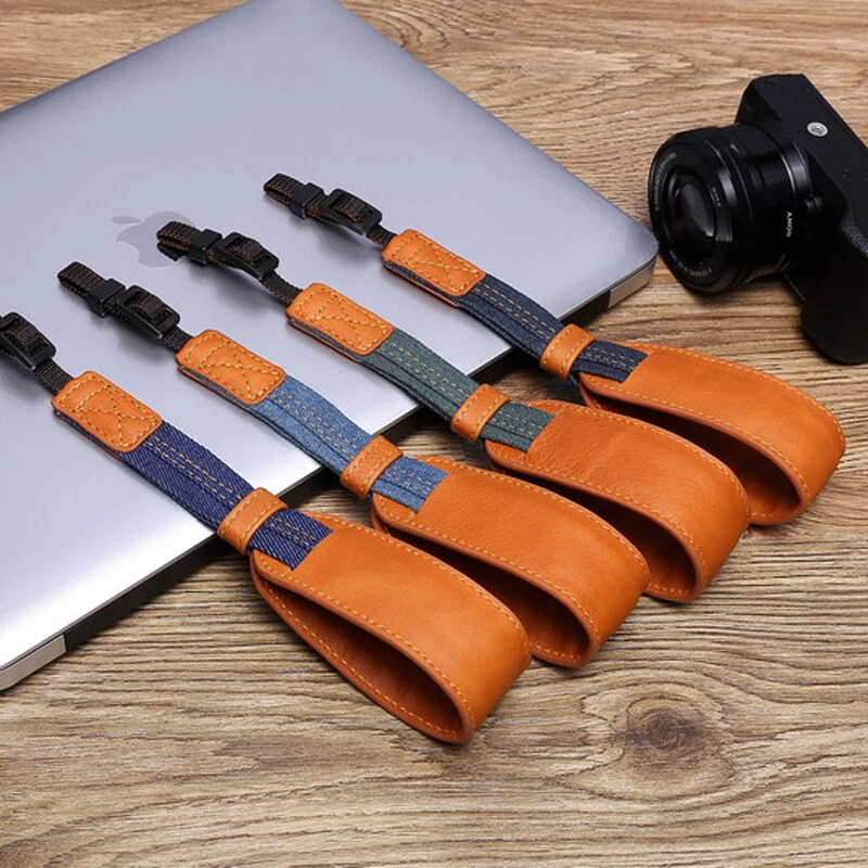 Correa de muñeca de cuero apta para Sony Micro cámara única a7m3 a7r2A6300 A6400 A6500 Foto 2 de 4