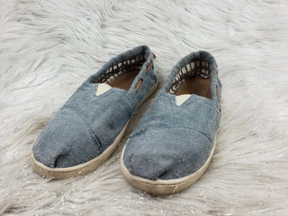 Zapatos informales TOMS azul marrón juvenil talla 3 Foto 3 de 4