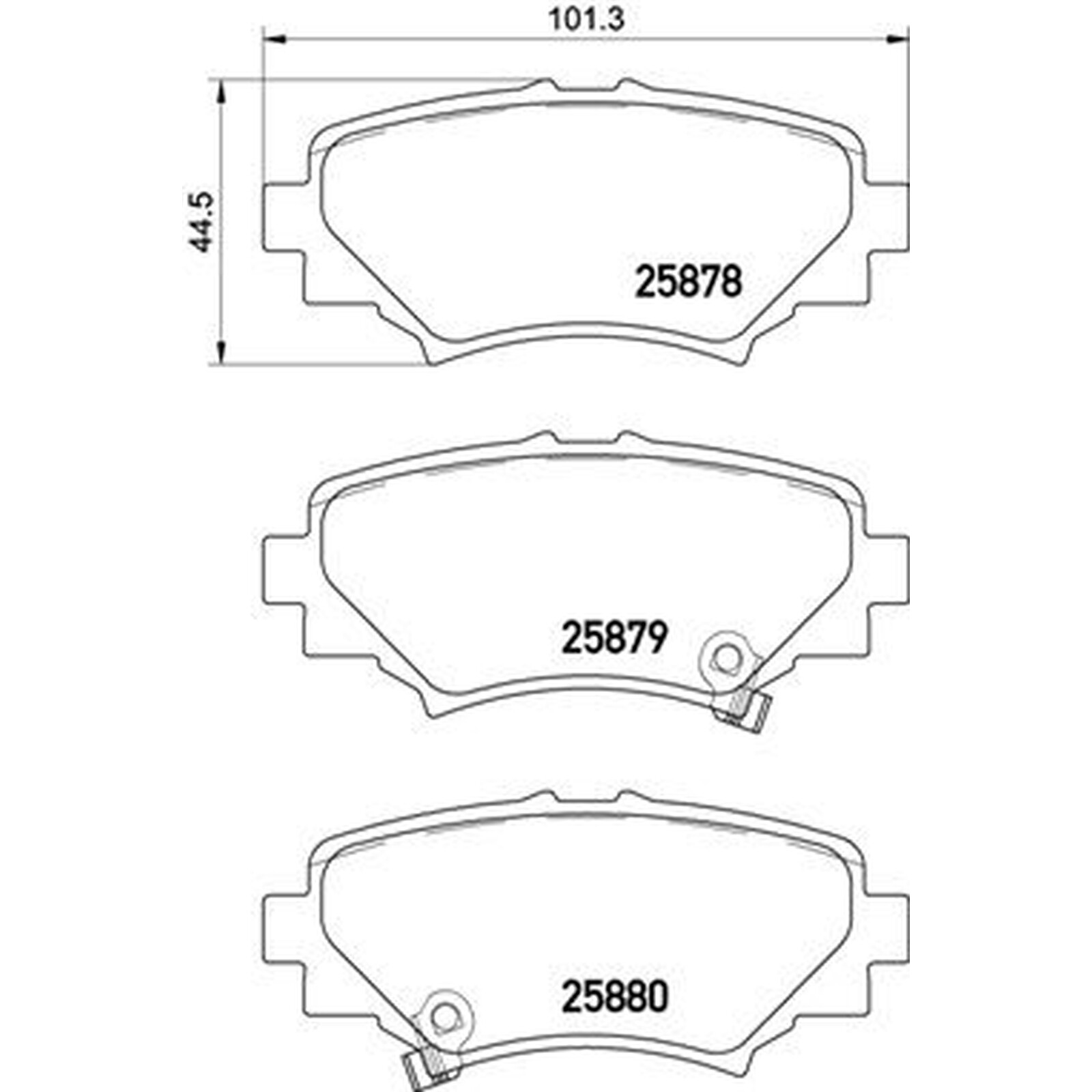 Brembo Prime Brake Pad Set P49049 Fits Mazda Rear Axle - Free Shipping
