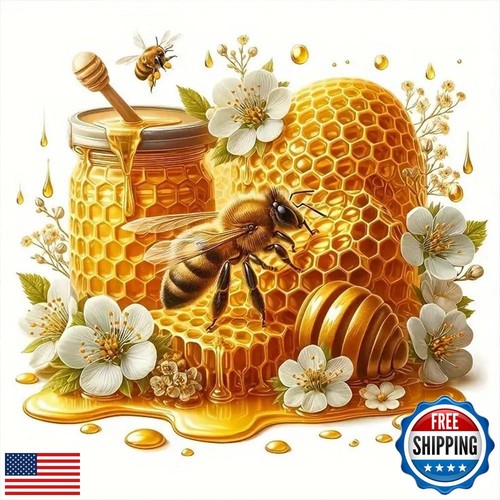 Acudotr Bee Diamond Painting Kits for Adults, 5D DIY Diamond Art Kits for Beg