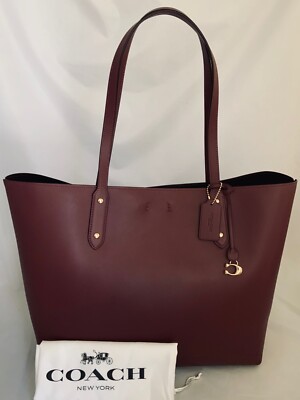 COACH 76730 Refined Calf Leather Large Central Tote 39 Bag GD