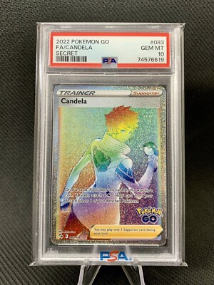 2022 Pokemon Go Candela Full Art Secret Rare #083 PSA 10 Gem Mint