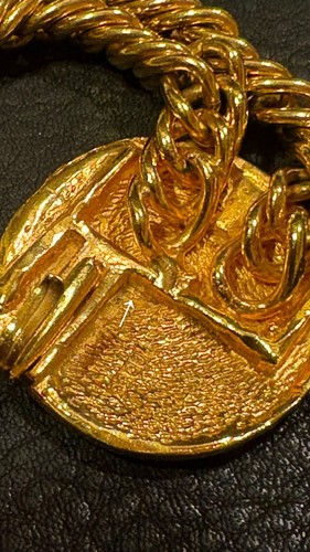 CHANEL Belt Chain AUTH Coco Mark Vintage Coin 31 RUE CAMBON GOLD Medal Gp - 第 15/23 張圖片