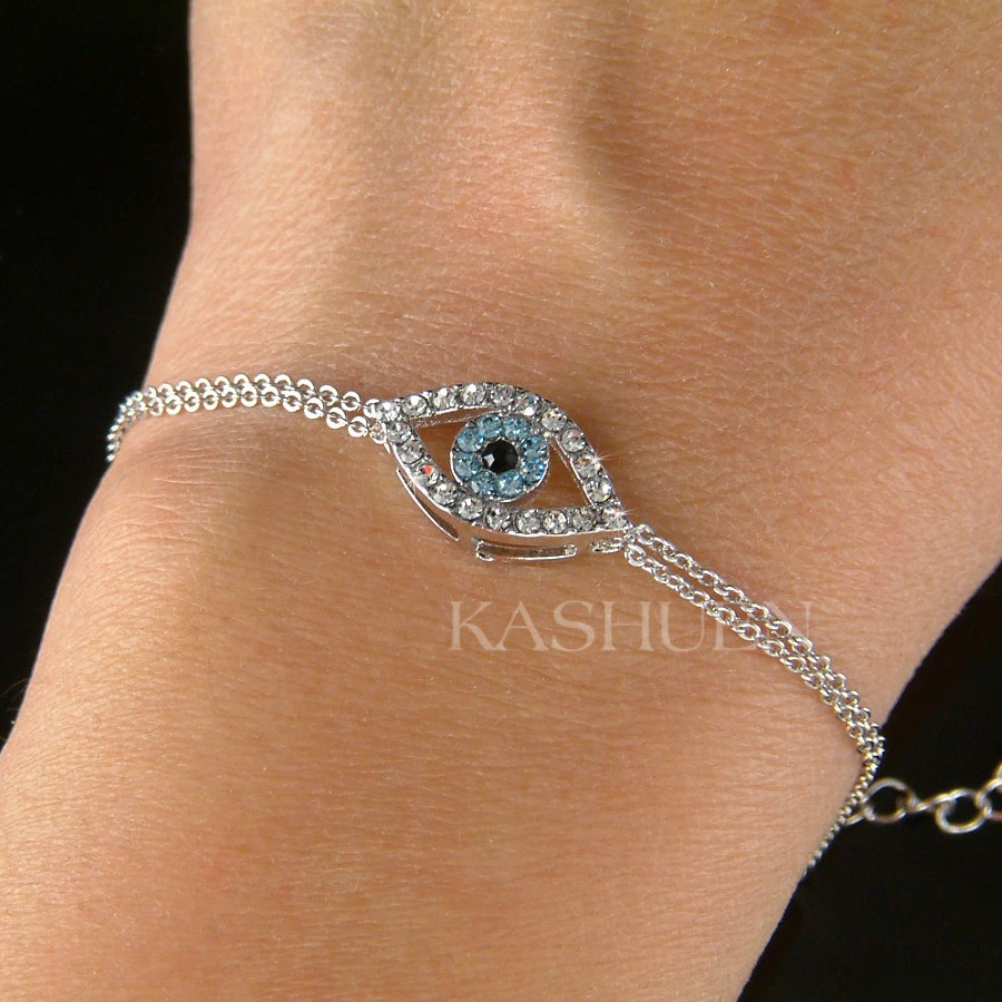 Swarovski evil eye sale ring