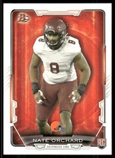 2015 Bowman Nate Orchard Rookie #78 Cleveland Browns