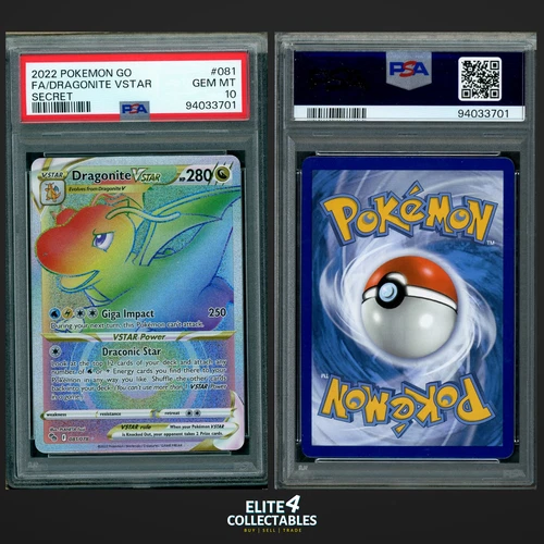 Dragonite VSTAR 081/078  - PSA 10 (Pokemon Go)
