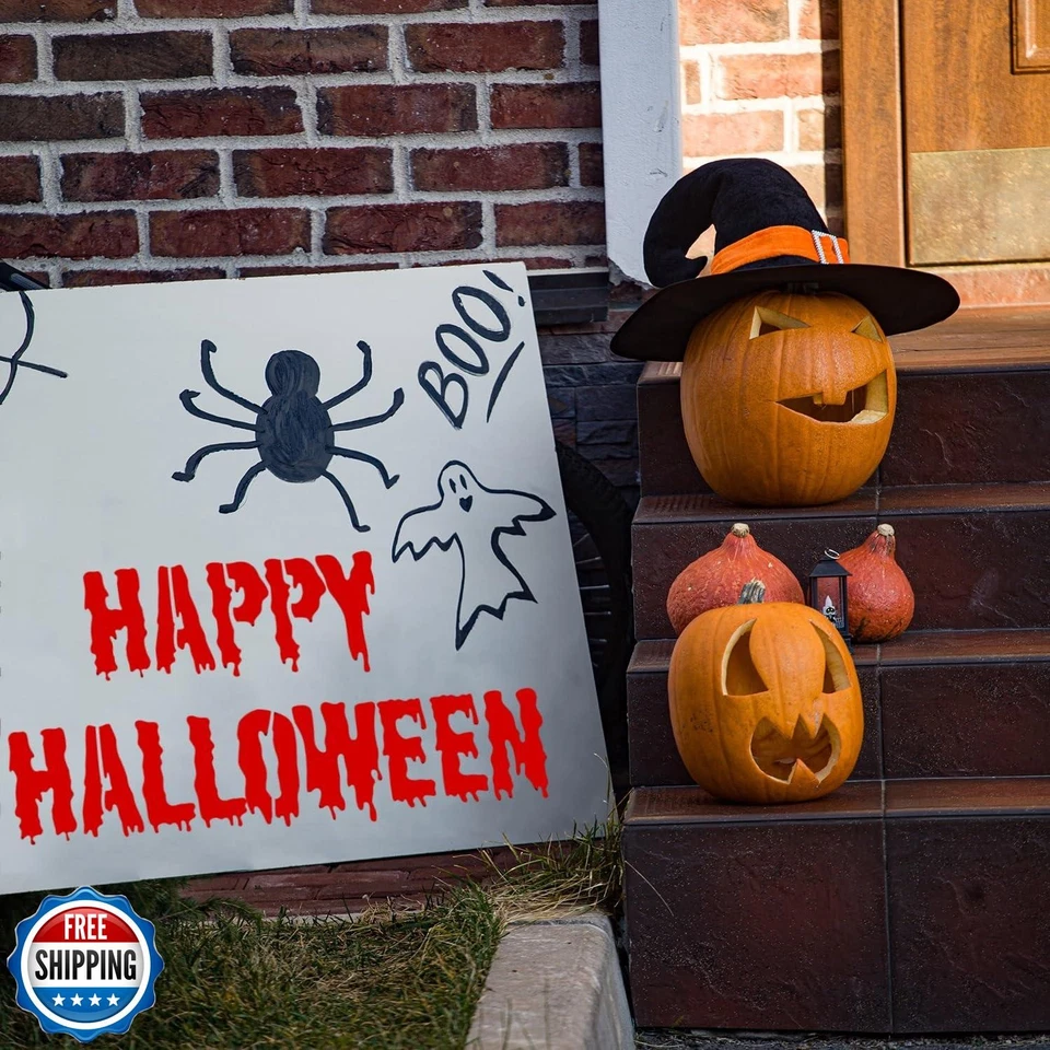 Plantillas de letras de Halloween de 36 piezas, plantillas reutilizables de números del alfabeto Foto 4 de 4