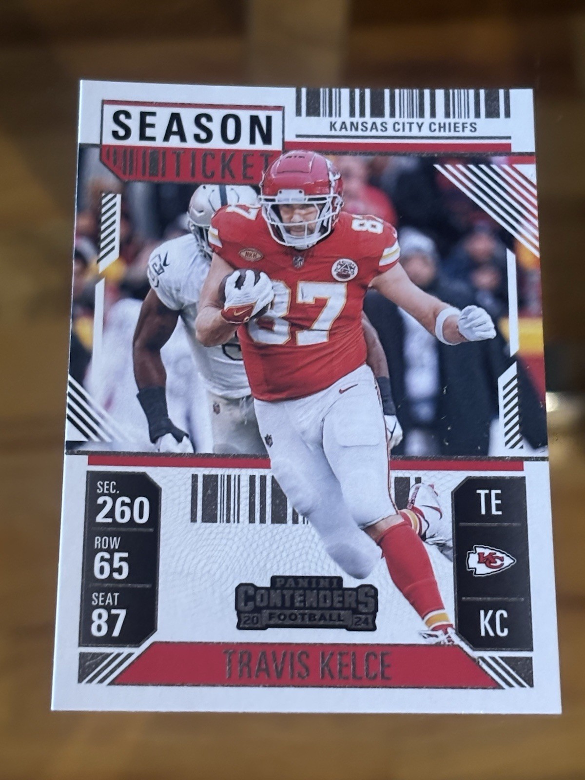 Travis Kelce #48 CHIEFS 2024 Panini Contenders - Season Ticket