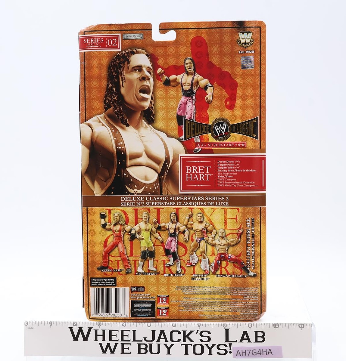 未開封　貴重！WWEフィギュア　クラシックシリーズ！ナスティボーイ2体セット！ Bret Hart WWE Deluxe Classic Series 2 2007 Jakks Pacific Figure